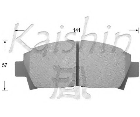 Комплект тормозных колодок, дисковый тормоз KAISHIN FK2108