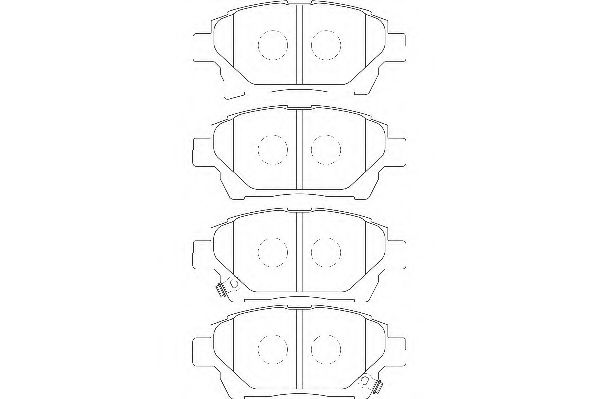 Комплект тормозных колодок, дисковый тормоз WAGNER WBP24778A