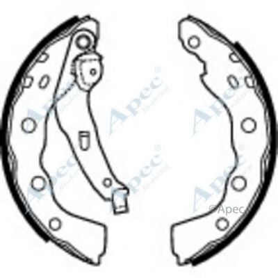 Тормозные колодки APEC braking SHU587