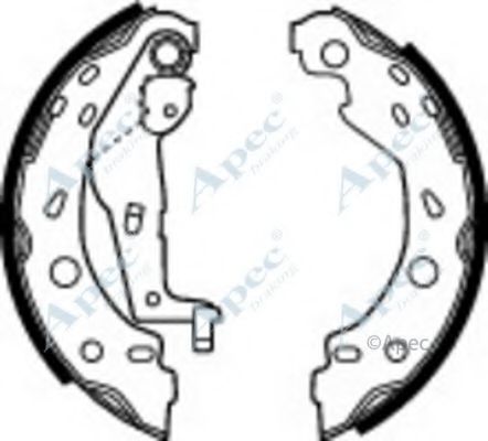 Тормозные колодки APEC braking SHU625