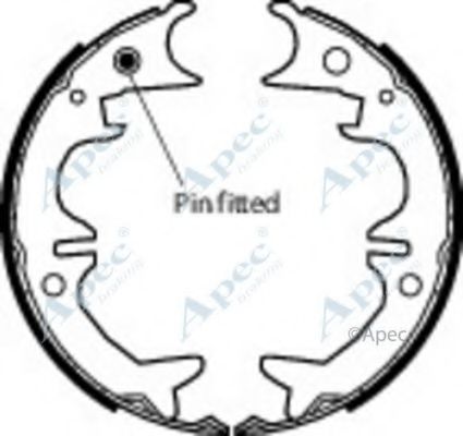 Тормозные колодки APEC braking SHU619
