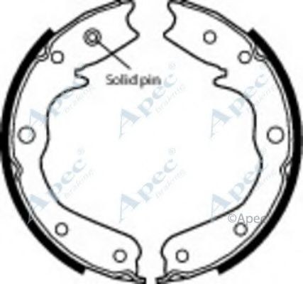 Тормозные колодки APEC braking SHU676