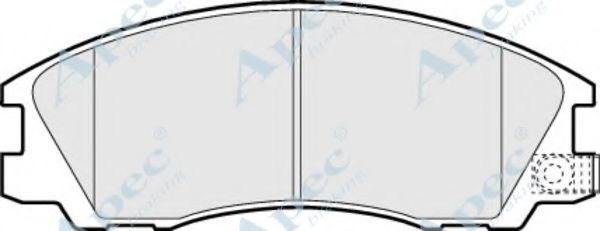 Комплект тормозных колодок, дисковый тормоз APEC braking PAD1359