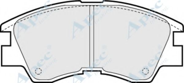 Комплект тормозных колодок, дисковый тормоз APEC braking PAD602