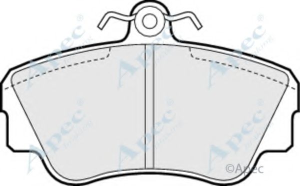 Комплект тормозных колодок, дисковый тормоз APEC braking PAD648