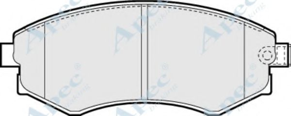 Комплект тормозных колодок, дисковый тормоз APEC braking PAD719