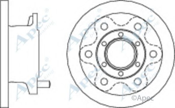 Тормозной диск APEC braking DSK2575