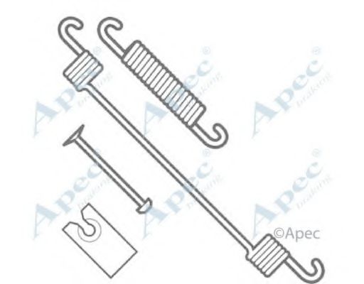 Комплектующие, тормозная колодка APEC braking KIT958