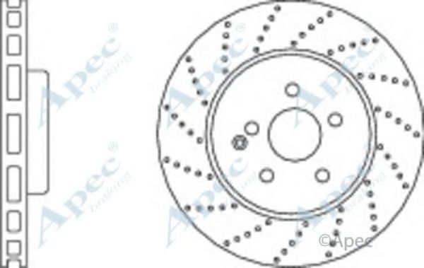 Тормозной диск APEC braking DSK2684
