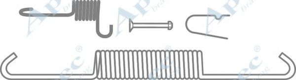 Комплектующие, тормозная колодка APEC braking KIT2039