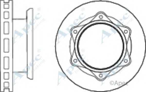 Тормозной диск APEC braking DSK2891