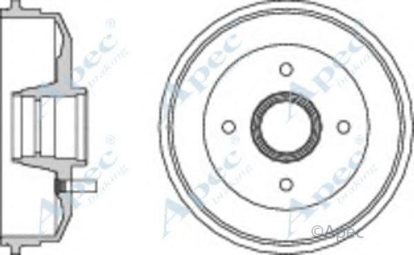 Тормозной барабан APEC braking DRM9153