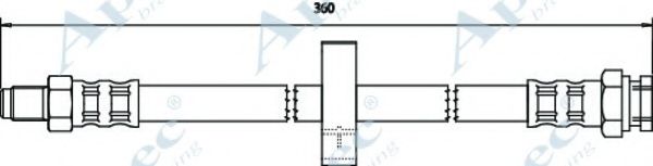 Тормозной шланг APEC braking HOS3480