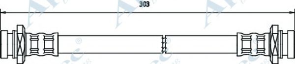 Тормозной шланг APEC braking HOS3583