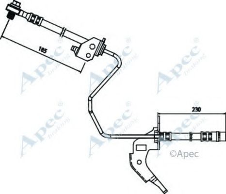 Тормозной шланг APEC braking HOS3688