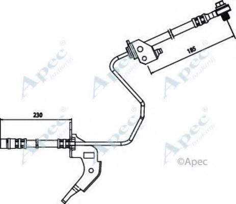 Тормозной шланг APEC braking HOS3689