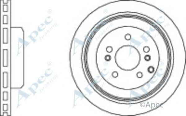 Тормозной диск APEC braking DSK3029