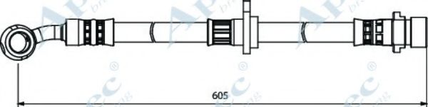 Тормозной шланг APEC braking HOS4000