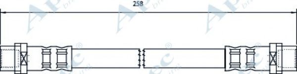 Тормозной шланг APEC braking HOS4042