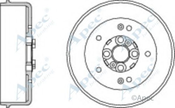 Тормозной барабан APEC braking DRM9191