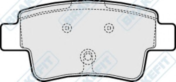 Комплект тормозных колодок, дисковый тормоз APEC braking PD3221
