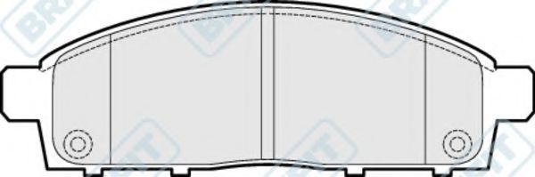 Комплект тормозных колодок, дисковый тормоз APEC braking PD3158
