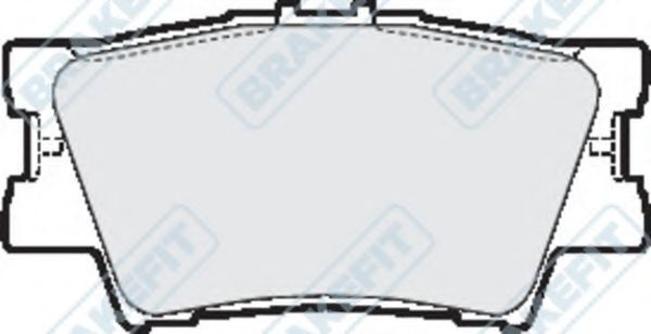 Комплект тормозных колодок, дисковый тормоз APEC braking PD3230