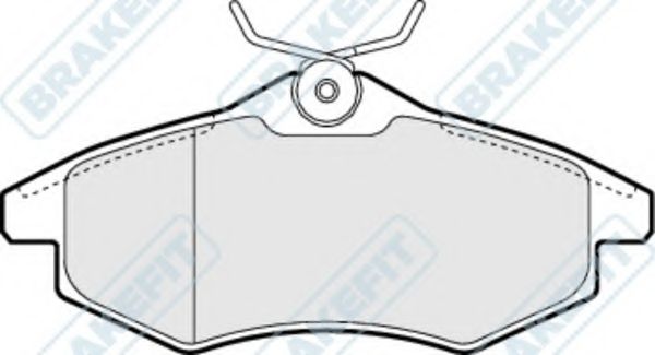 Комплект тормозных колодок, дисковый тормоз APEC braking PD3068