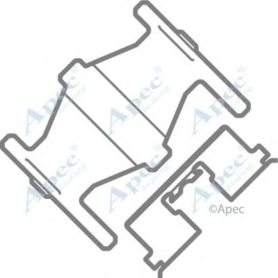 Комплектующие, тормозные колодки APEC braking KIT450