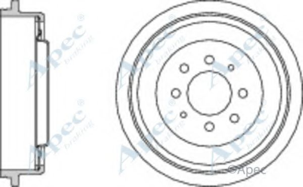 Тормозной барабан APEC braking DRM9511