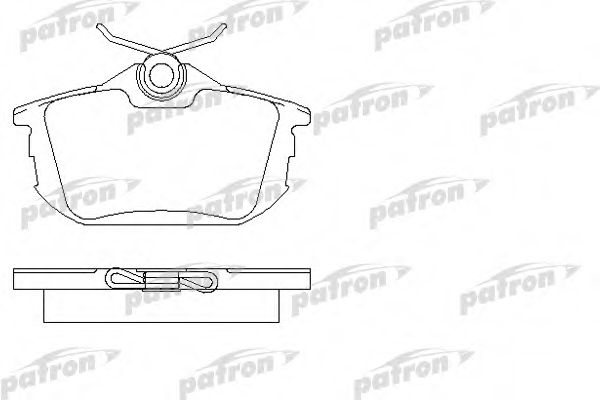 Комплект тормозных колодок, дисковый тормоз PATRON PBP1095