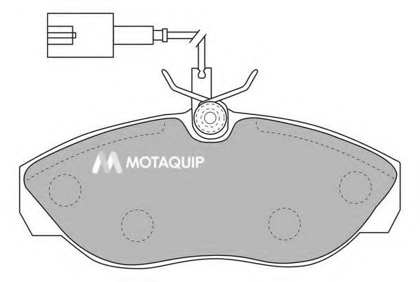 Комплект тормозных колодок, дисковый тормоз MOTAQUIP LVXL1091