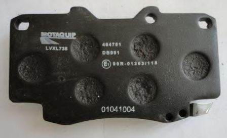 Комплект тормозных колодок, дисковый тормоз MOTAQUIP LVXL738