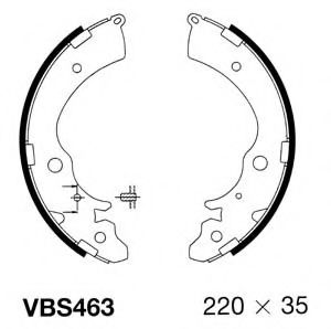 Комплект тормозных колодок MOTAQUIP VBS463