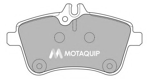 Комплект тормозных колодок, дисковый тормоз MOTAQUIP LVXL1268