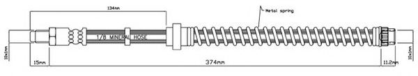 Тормозной шланг MOTAQUIP VBH825