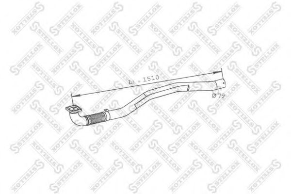Труба выхлопного газа STELLOX 82-03710-SX