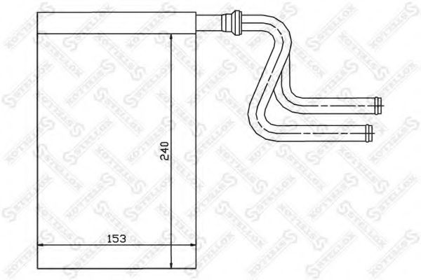 Теплообменник, отопление салона STELLOX 10-35024-SX