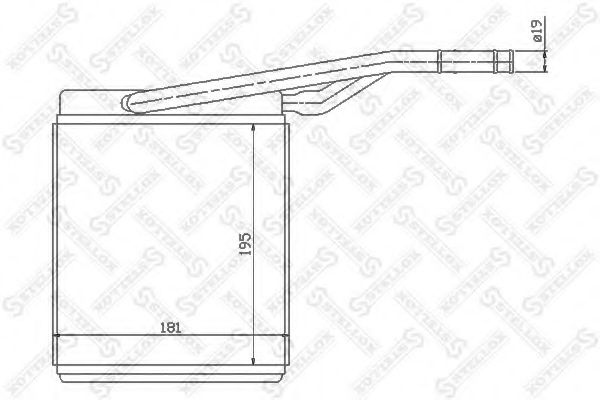 Теплообменник, отопление салона STELLOX 10-35069-SX