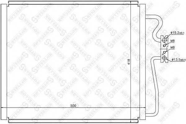 Конденсатор, кондиционер STELLOX 10-45053-SX