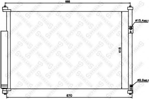 Конденсатор, кондиционер STELLOX 10-45176-SX