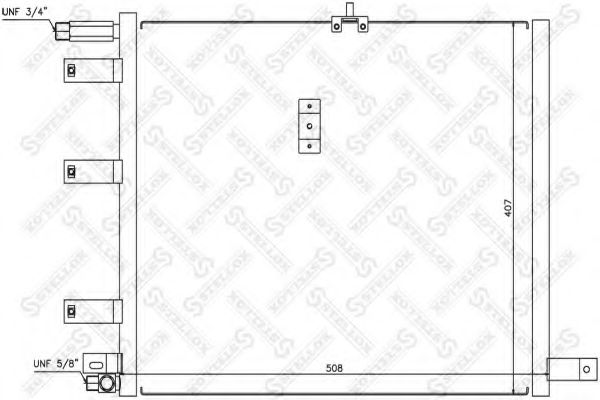 Конденсатор, кондиционер STELLOX 10-45314-SX