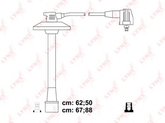 Комплект проводов зажигания LYNXauto SPC7548