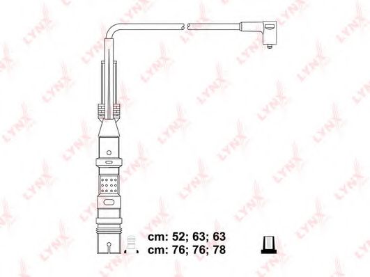 Комплект проводов зажигания LYNXauto SPC8044