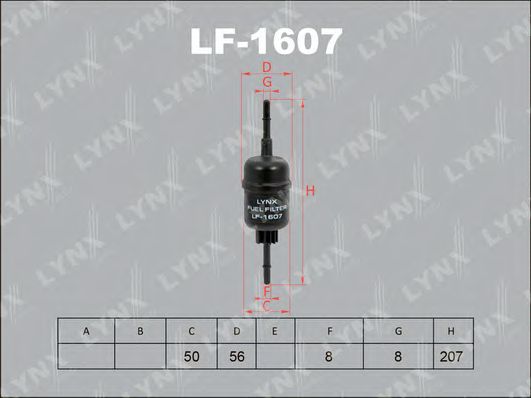 Топливный фильтр LYNXauto LF-1607