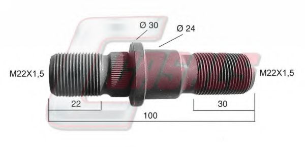 Болт крепления колеса LOHR 53540