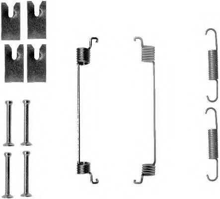 Комплектующие, тормозная колодка HELLA PAGID 8DZ 355 200-841