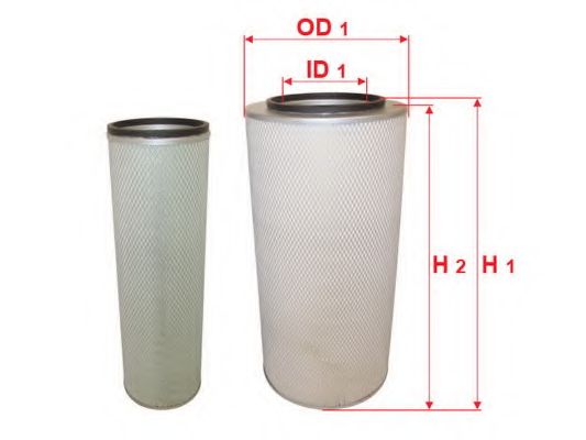 Воздушный фильтр SAKURA  Automotive A-5629-S