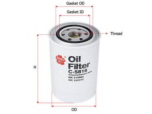 Масляный фильтр SAKURA  Automotive C-5816