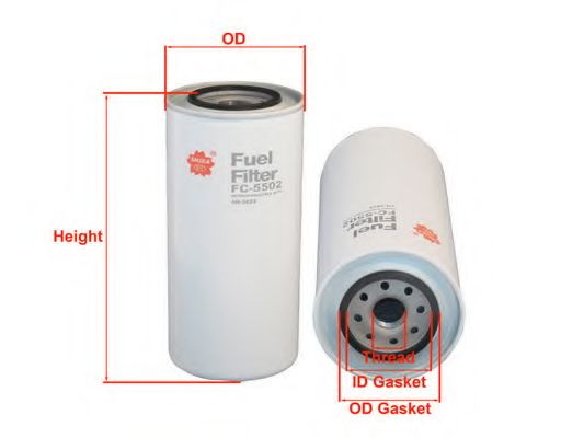 Топливный фильтр SAKURA  Automotive FC-5502